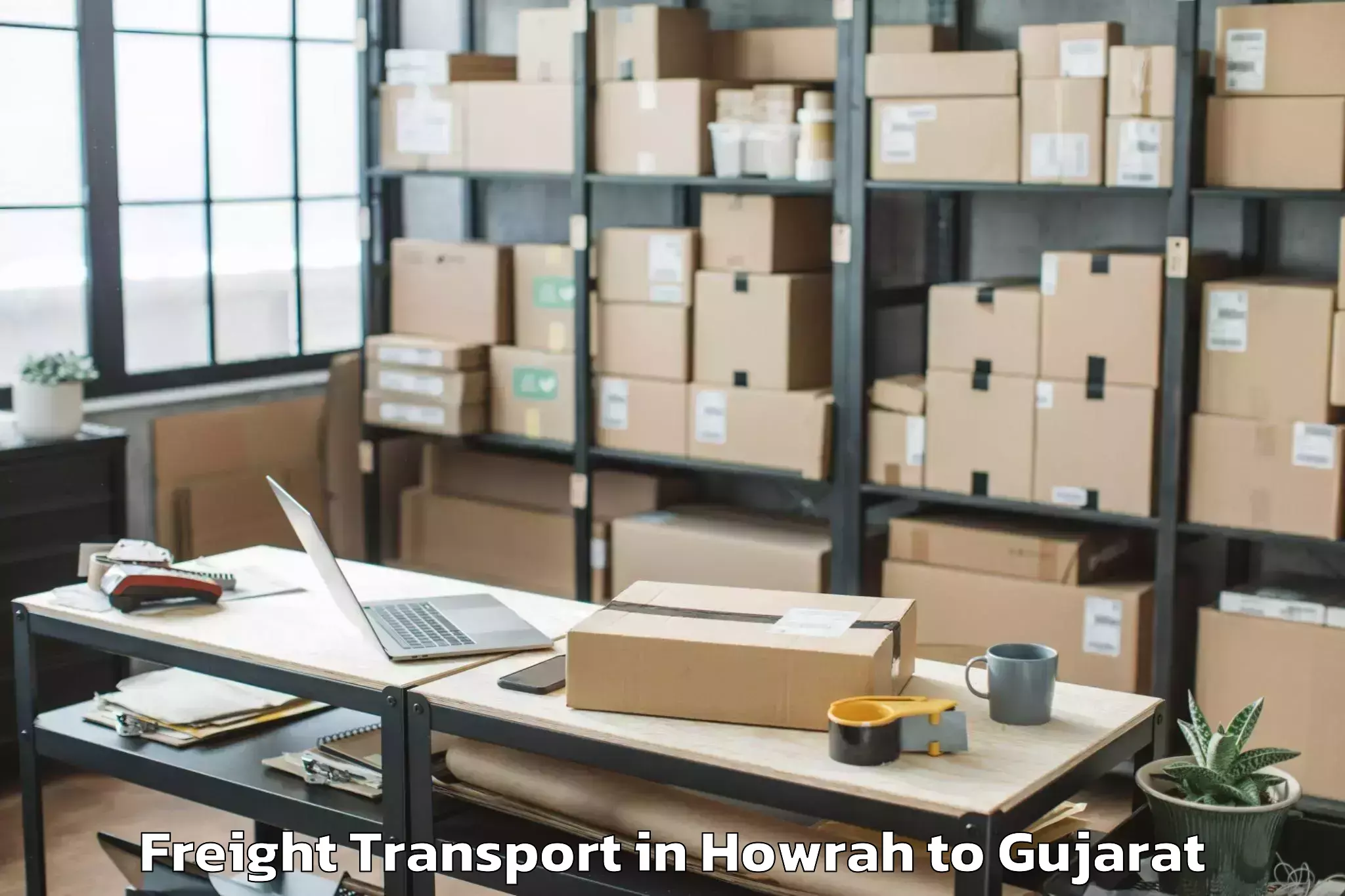 Howrah to Deendayal Port Trust Freight Transport Booking